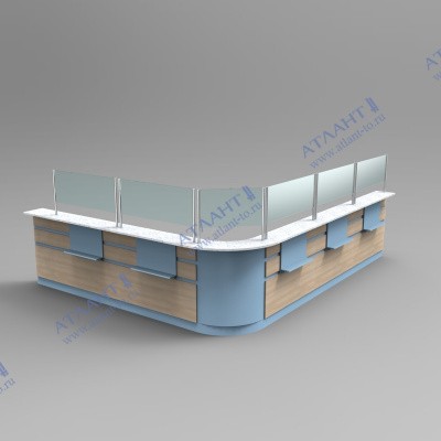 Стойки регистратуры СРПС-1 сборка