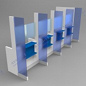 Стойки регистратуры СРПС-2 сборка