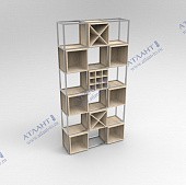 Стеллаж винный в комплекте с накопителем (тройной) ВВП-19